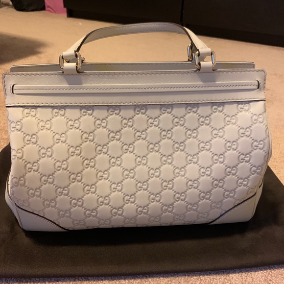 Authentic Gucci Guccissima Mayfair Off White Tote - Picture 2 of 9